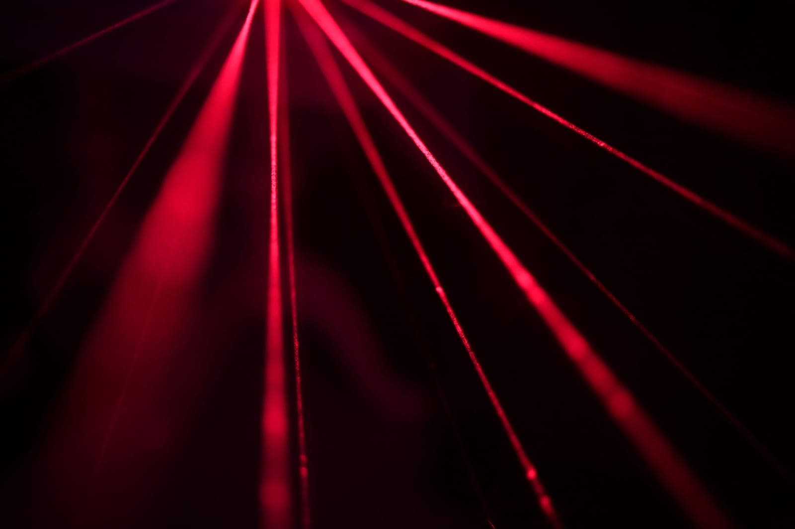 An abstract laser light beam in darkness